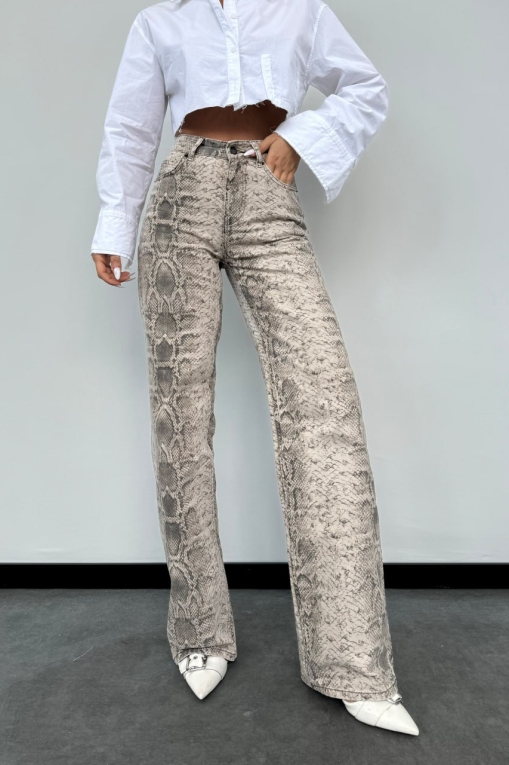 Blugi Regular Fit Animal Print Siena - Img 1