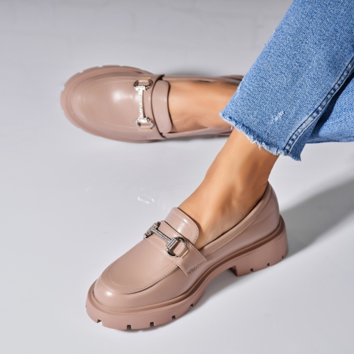 Pantofi dama casual Kaki din Piele Ecologica Jazaria - Img 2