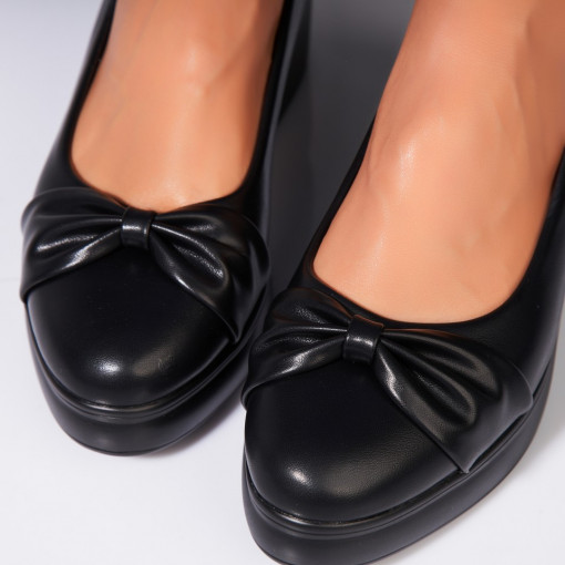 Pantofi dama casual Negri din Piele Ecologica Eslyn - Img 2