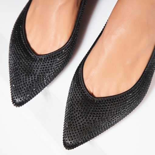 Pantofi dama casual Negri din Satin Joyous - Img 2