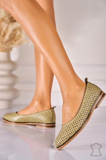 Balerini Damǎ Piele Naturala Nude Margaux