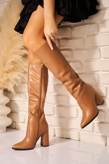 Cizme Dama Imblanite Kaki din Piele Ecologica Rahme