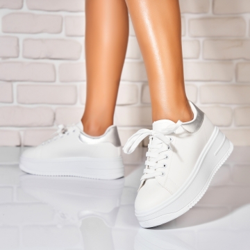 Adidași de damă Piele Ecologica Argintiu Neiva