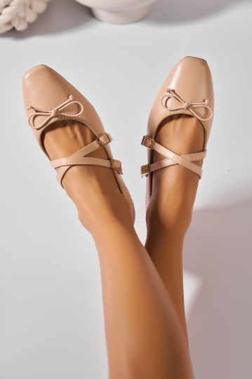 Balerini damă Piele Ecologica Nude Fenisia