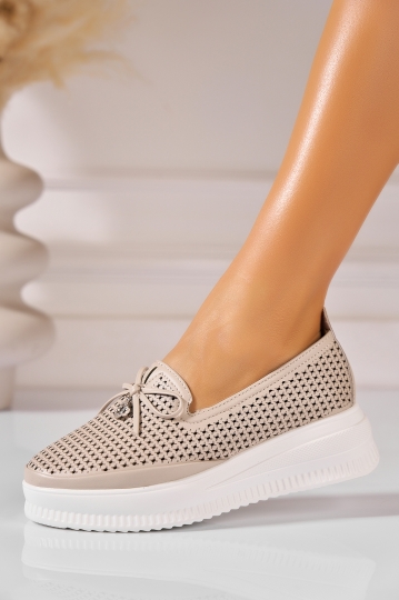 Pantofi dama casual Kaki din Piele Ecologica Tamira