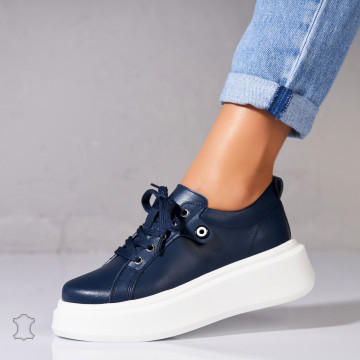 Adidasi Piele Naturala Bleumarin Tryce