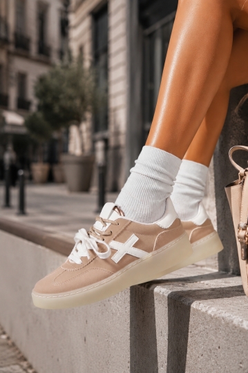 Adidași de damă Piele Ecologica Kaki Soliana