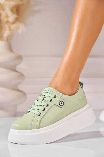 Adidasi Piele Naturala Verzi Tryce