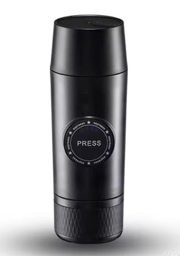 Espressor Portabil 18 BAR cu Baterie Reîncărcabilă 2600 mAh – Compatibil Cafea Măcinată și Capsule Nespresso, Ideal pentru Călătorii și Birou