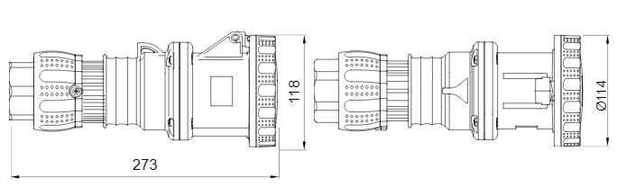 Priză Industrială Mobilă 3P+E, 63A, IP66/IP67/IP68/IP69, 380-415V, 6H – Performanță și Durabilitate pentru Medii Solicitante - 1 | YEO