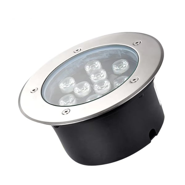 Spot LED încastrat 9w inox, rezistent la apă, pentru exterior