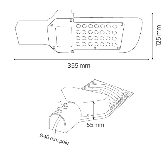 Lampa Stradală LED ORLANDO-30 30W, 6400K Lumină Rece, 85-265V, Horoz – Eficiență și Durabilitate pentru Iluminat Exterior - 2 | YEO