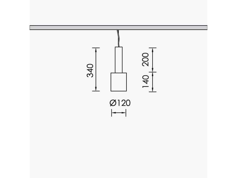 Lampă suspendată E27, bec Toshiba 14W, lumină caldă - 2 | YEO