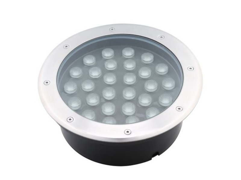 Spot LED inox 27W, impermeabil, rezistent la șocuri, pentru montaj încastrat