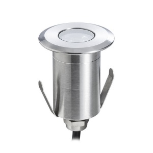 Spot LED Pardoseală din Inox 3W pentru Iluminat Arhitectural Plante, Alei și Fațade Clădiri