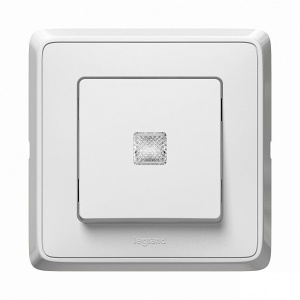 Întrerupător Simplu Cap-Scară cu LED 10A Alb Cariva Legrand