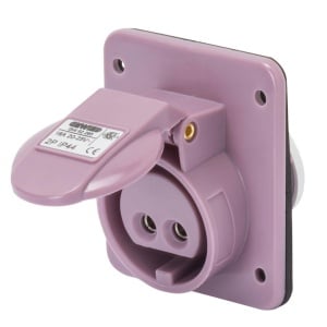 Priză industrială fixă Gewiss – 2P, 16A, IP44, 20-25V - Img 1