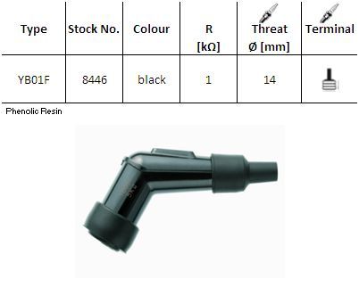 NGK - Pipa bachelita YB01F