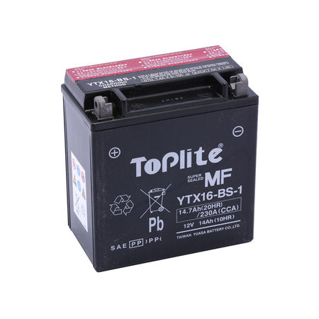 TOPLITE YUASA - Acumulator fara intretinere YTX16-BS-1 / FTH16-12B/BS