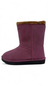 ATHERA Bordo/Negru efect de piele intoarsa