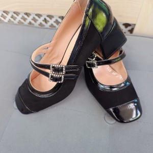 Pantofi dama din piele naturala 1559 negru - Img 3