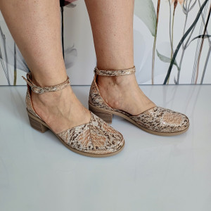 PANTOFI DAMA DIN PIELE NATURALA 188 MULTICOLOR - Img 3