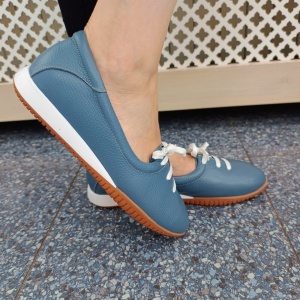 Pantofi dama din piele naturala 807 albastru