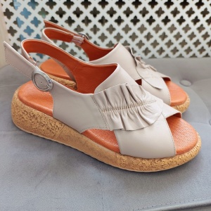 Sandale dama din piele naturala vizon 5020 - Img 2