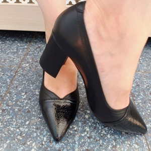 Pantofi dama din piele naturala 1021 negru