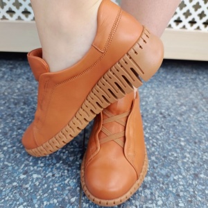 Pantofi dama din piele naturala 123007 maro