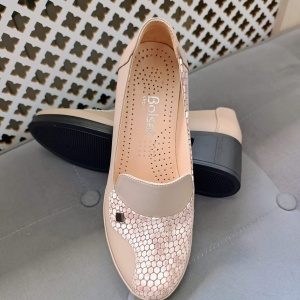 Pantofi dama din piele naturala 761 vizon - Img 4