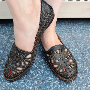 Pantofi dama din piele naturala negru 148 - Img 2
