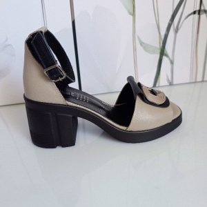 SANDALE CONFORT DIN PIELE NATURALA COD 284 VIZON - Img 4