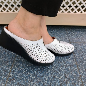 SANDALE DAMA DIN PIELE NATURALA 699 ALB
