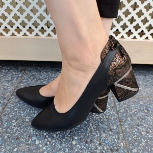 Pantofi dama din piele naturala 2006 negru