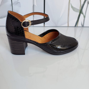 PANTOFI DAMA DIN PIELE NATURALA 400 NEGRU C - Img 5