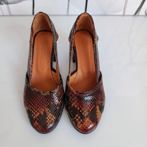 PANTOFI DAMA DIN PIELE NATURALA 401 MULTICOLOR 2 - Img 4