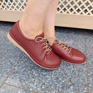 Pantofi dama din piele naturala 911821 grena
