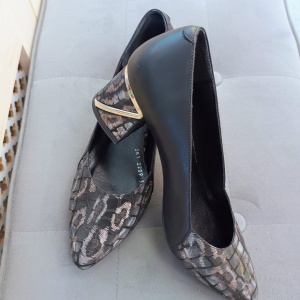 Pantofi dama din piele naturala 2209 negru - Img 2