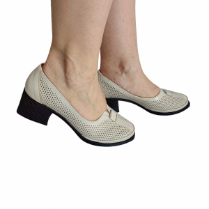 PANTOFI DAMA DIN PIELE NATURALA 278 BEJ