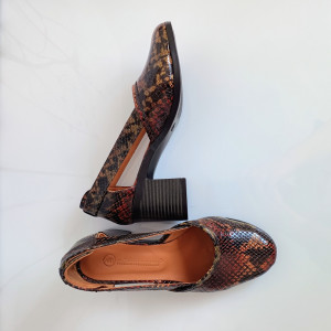 PANTOFI DAMA DIN PIELE NATURALA 401 MULTICOLOR 2 - Img 5