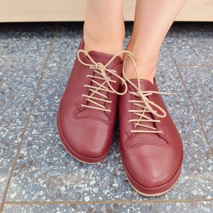 Pantofi dama din piele naturala 911821 grena - Img 2