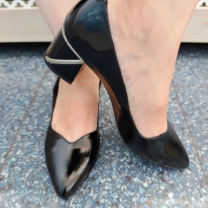 Pantofi dama din piele naturala 103 negru