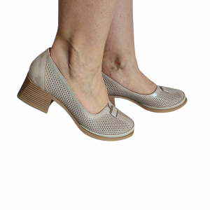 PANTOFI DAMA DIN PIELE NATURALA 278 BEJ SIDEF