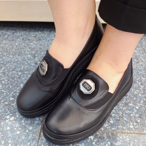 Pantofi dama din piele naturala 546 negru - Img 2
