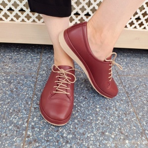 Pantofi dama din piele naturala 911821 grena - Img 3