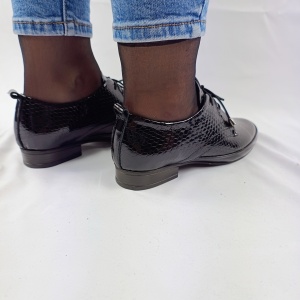 Pantofi dama din piele naturala cod 9014 negru - Img 3