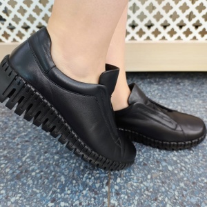 Pantofi dama din piele naturala 123007 negru