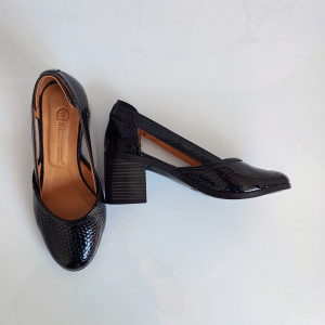 PANTOFI DAMA DIN PIELE NATURALA 401 NEGRU C - Img 5