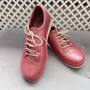 Pantofi dama din piele naturala 911821 grena - Img 4